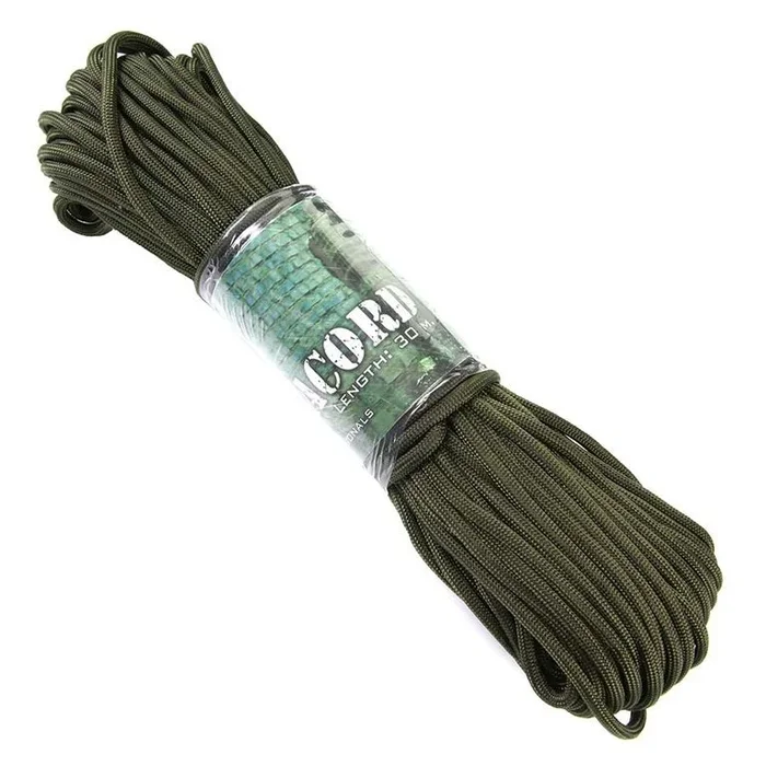 101 INC Paracord 30 metros 3mm color verde