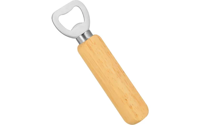 Abridor de botellas Metaltex con mango de madera 14 cm