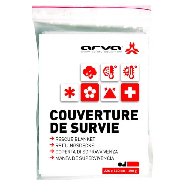 Accesorio seguridadARVACOUVERTURE SURVIE ARGENT 190GR