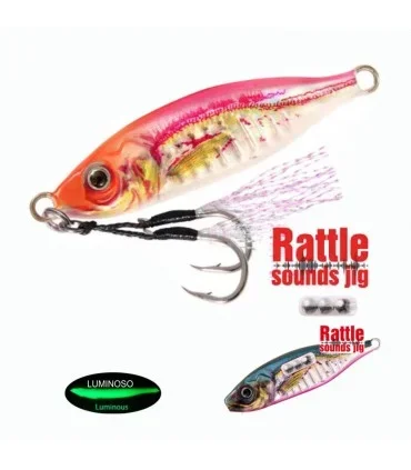 Adicto Jig Rattle montado 70mm 60gr colores varios