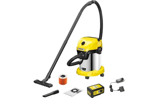 Aspirador en seco y húmedo inalámbrico con función de soplado, batería y cargador WD 3-18 Battery Set Kärcher