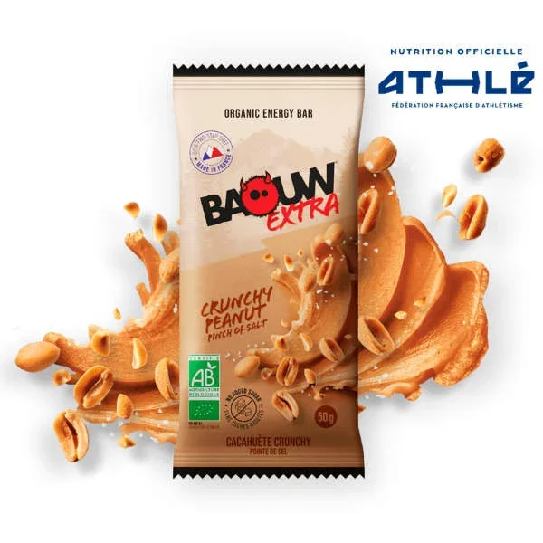 Barritas energéticasBAOUWEXTRA BIO CRUNCHY CACAHUETE 50G UNI
