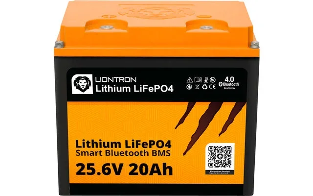 Batería de litio Liontron LiFePO4 Smart Bluetooth BMS 25,6 V