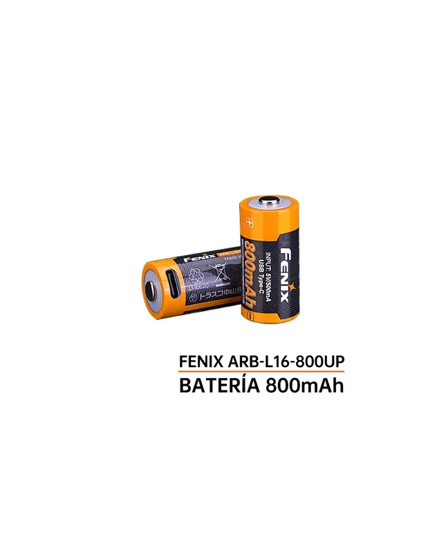 Batería Fenix ARB-L16-800UP – 800 mAh Recargable USB Tipo C