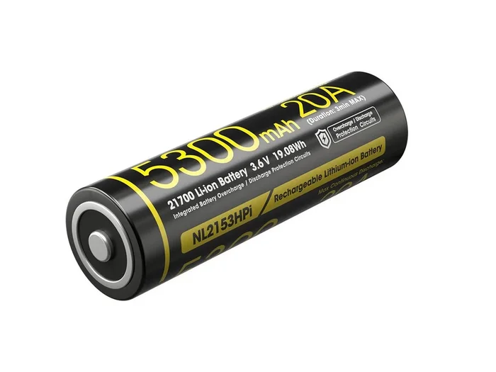 Batería Recargable de Alta Capacidad Nitecore NL2153HPi 21700 Li-ion – 5300 mAh