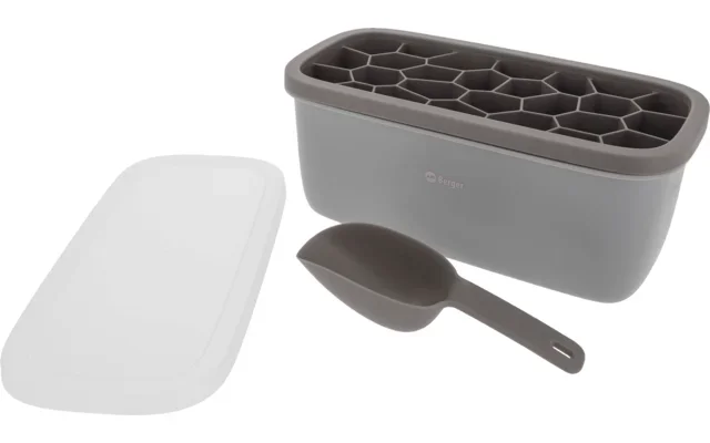 Berger Eiswürfel-Set inkl. Eiswürfelform, Deckel, Box und Eisschaufel