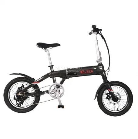 Bicicleta de asistencia eléctrica plegable negro KEY WEST