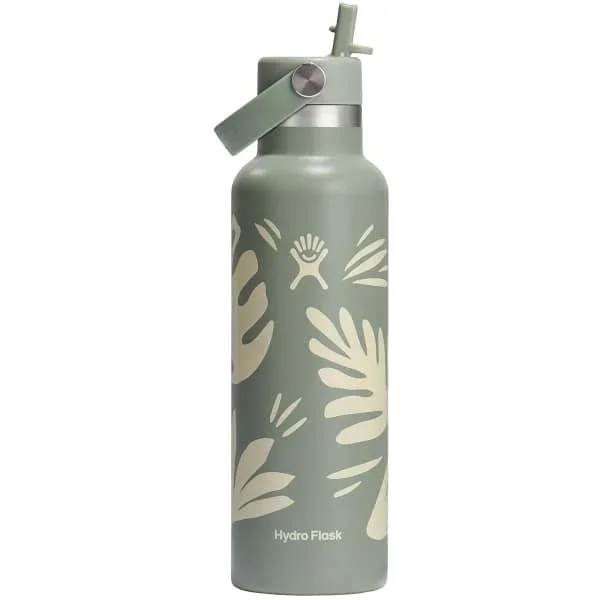 Botella isotermaHYDROFLASK21 OZ STAND FLEX STRAW CAP BOTANICAL BLISS AGAVE