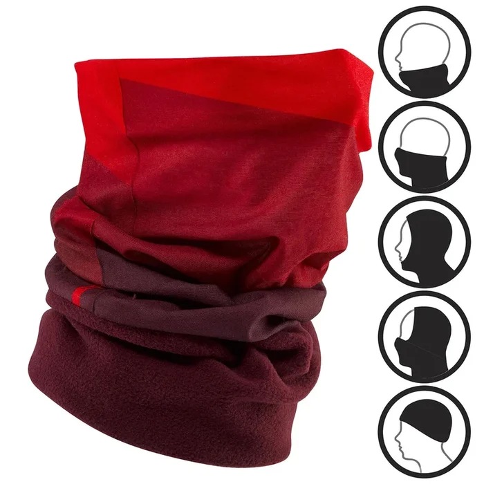 Braga de cuello de esquí y nieve multiposición Adulto WED’ZE Hug rojo