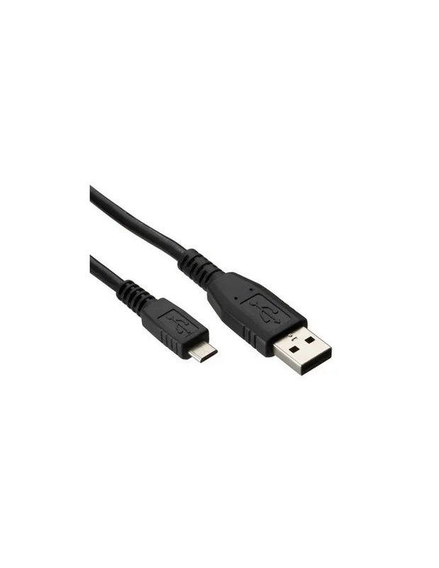 Cable USB tipo A 2.0 A a USB Micro B macho, 50 cms, color negro