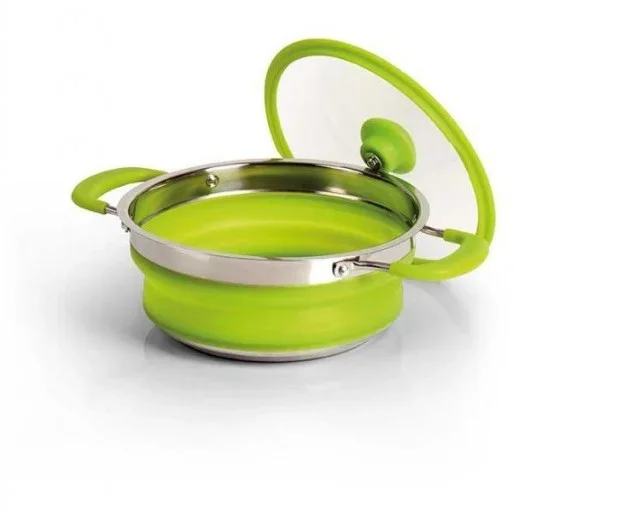 CACEROLA SILICONA PLEGABLE C/ TAPA 1.8L.