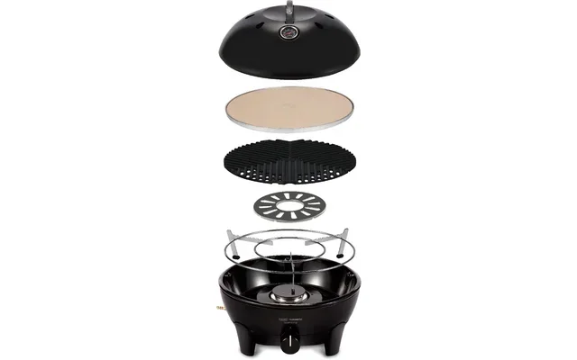 Cadac mesa de gas parrilla Glamp Chef 40 barbacoa portátil incluyendo piedra de la pizza 30mbar