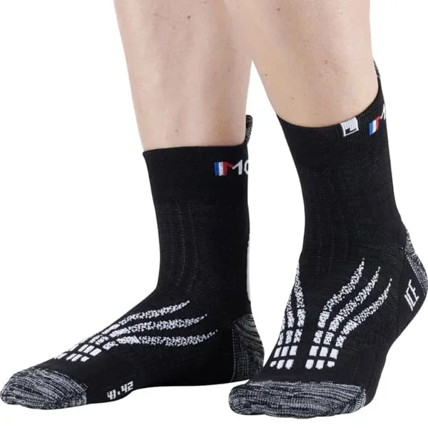 Calcetín runningMONNETTRAIL RUN ICE BLACK WHITE NOIR BLANC