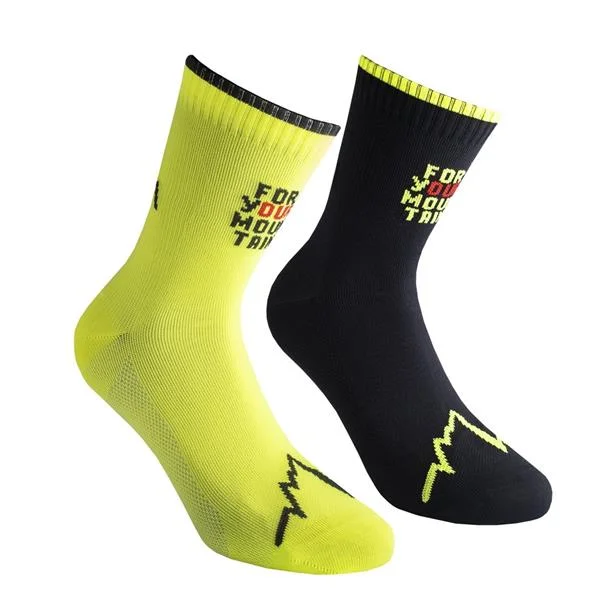 Calcetines la sportiva For Your Mountain Socks Black/Neon