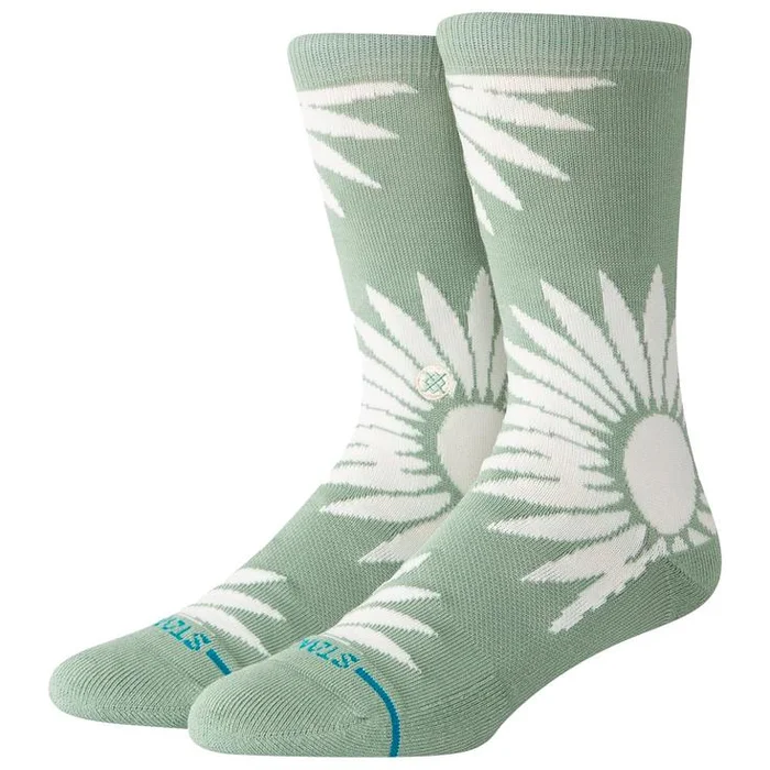 Calcetines Stance Florals Socks Radial Brust Crew Seagreen