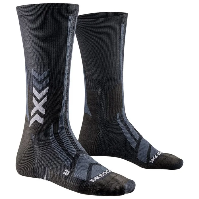 Calcetines X Socks Hike Discover Crew Black Charcoal