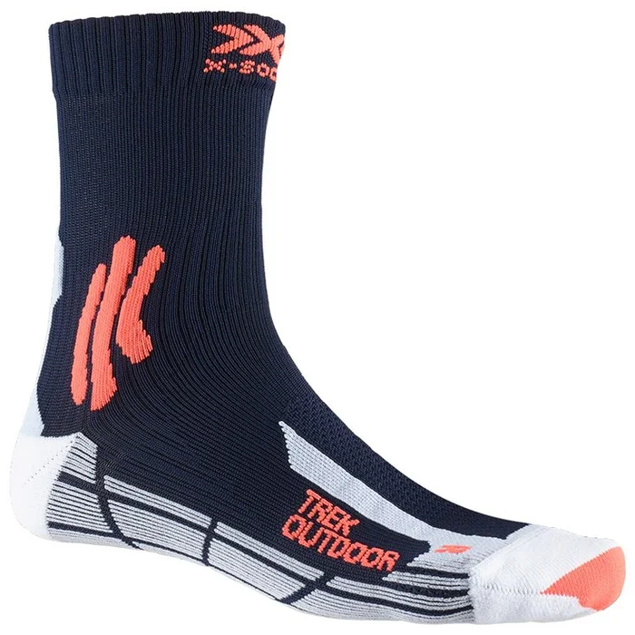 Calcetines X Socks Trek Outdoor Midnight Blue Kurkuma Orange