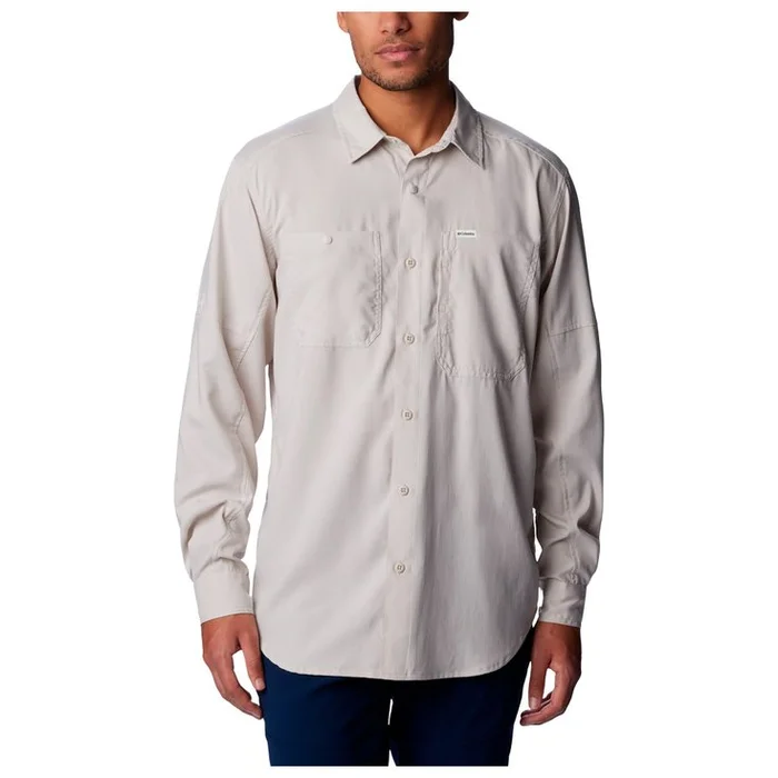 Camisa de trekking Columbia Silver Ridge Utility Lite Long Dark Stone