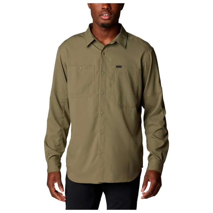 Camisa de trekking Columbia Silver Ridge Utility Lite Long Stone Green
