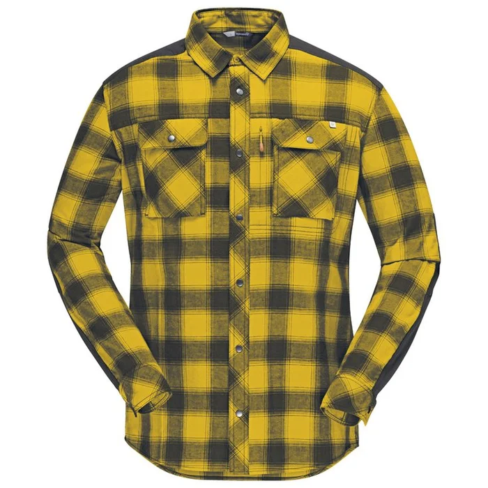 Camisa de trekking Norrona Svalbard Flannel M’s Golden Palm
