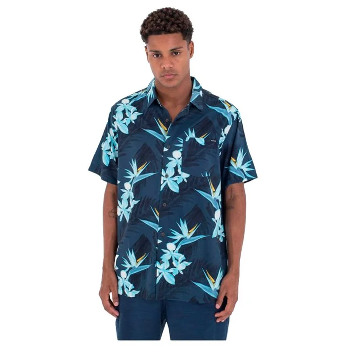 Camisa Hurley Rincon Short Sleeve Armored Navy