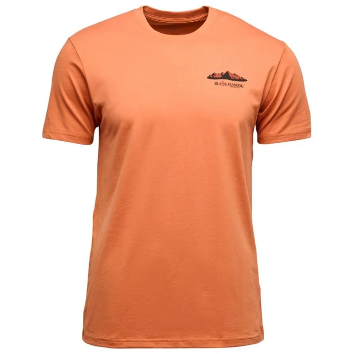 Camiseta de escalada Black Diamond M Mountainscape Short Sleeve Tee Shirt Moab Brown