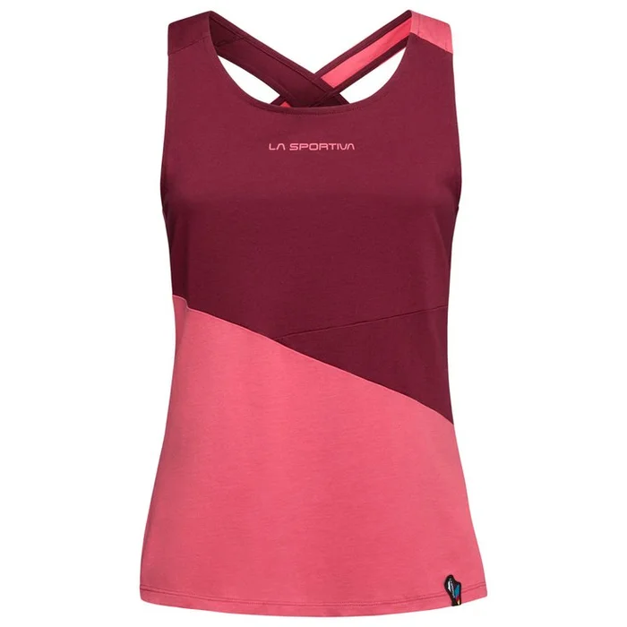 Camiseta de escalada La Sportiva Twist Tank W Rosebay Redwood