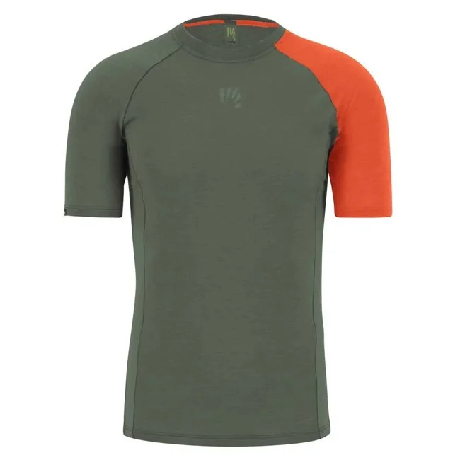 Camiseta karpos DINAMICO MERINO 130 T-SHIRT Thyme/Spicy