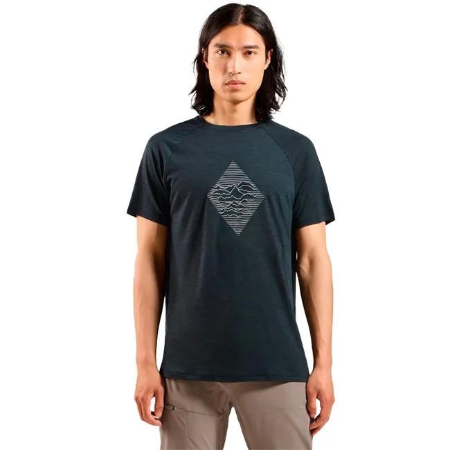 Camiseta odlo SS MERINO TENCEL 130 PEAKS Black Me