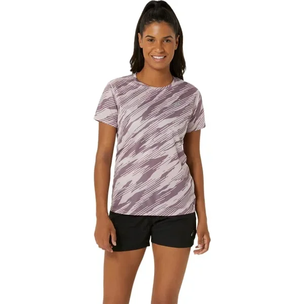 Camiseta runningASICSCORE ALL OVER PRINT SS TOP W ROSE/DUSTY MAUVE