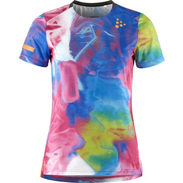 Camiseta runningCRAFTPRO HYPERVENT JAQUARD TEE W FUCHSIA/MULTI