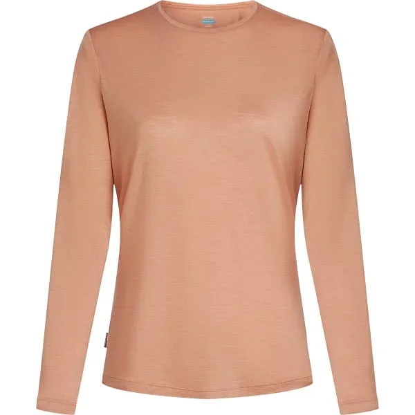 Camiseta senderismoICEBREAKERMERINO 125 COOL-LITE SPHERE LS TEE W DESERT SAND