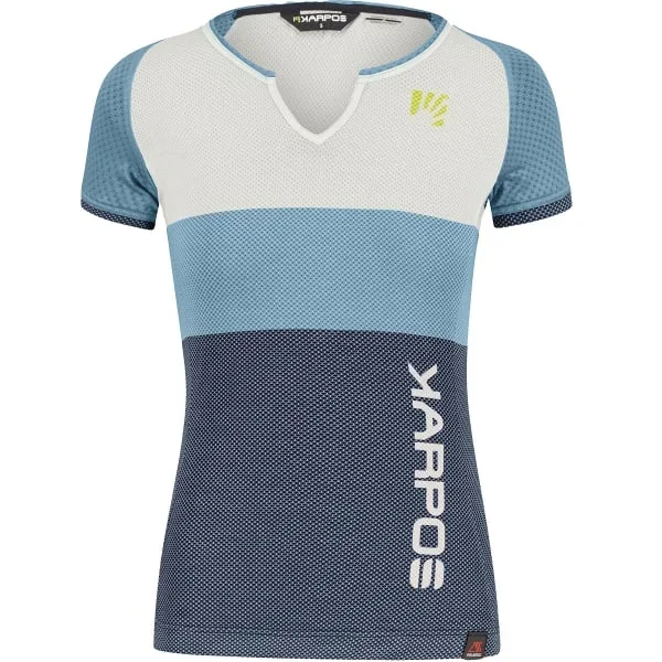 Camiseta senderismoKARPOSMOVED EVO W JERSEY BLUEFIN/DELPHINIUM