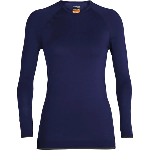 Camiseta térmicaICEBREAKERW 200 ZONE SEAMLESS LS CREWE ROYAL NAVY