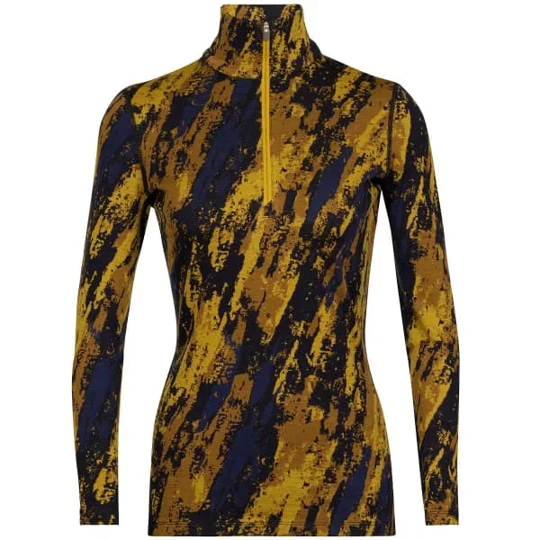 Camiseta térmicaICEBREAKERW 250 VERTEX LS HALF ZIP SILENT GOLD/CLVE/MDNNVY