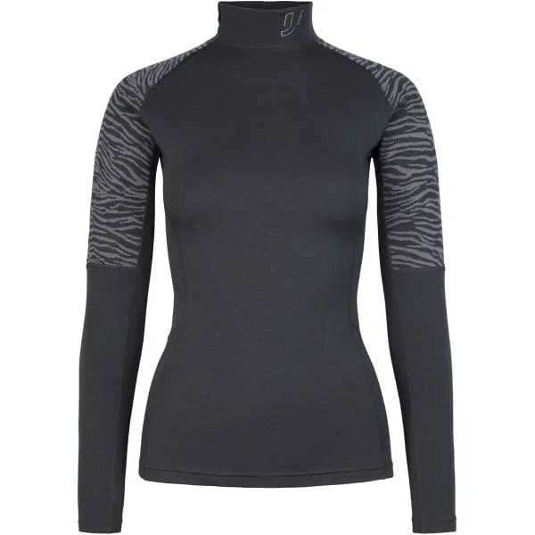 Camiseta térmicaJOHAUGELEVATE WOOL HALF ZIP BLACK