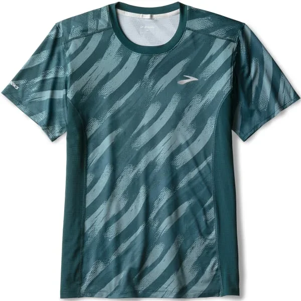 Camiseta trailBROOKSATMOSPHERE SHORT SLEEVE 3.0 M ULTRA PRINT/DEEP SEA