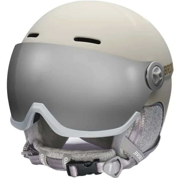 Casco de esquíBRIKOBLENDA 2.0 VISOR MATT SWIRL BEIGE/GOLD
