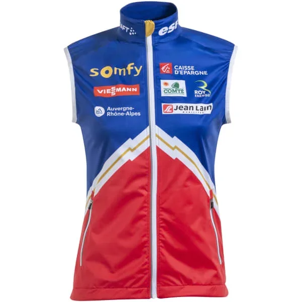 Chaqueta esquí de fondoCRAFTVEST LIGHT FFS 24 W BLUE/WHITE/RED
