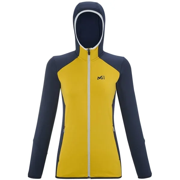 Chaqueta polar esquí de travesíaMILLETSENECA TECNO III HOODIE W MUSTARD/SAPHIR