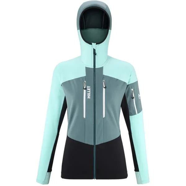 Chaqueta softshellMILLETPIERRA MENT HOODIE W BLACK/ARUBA