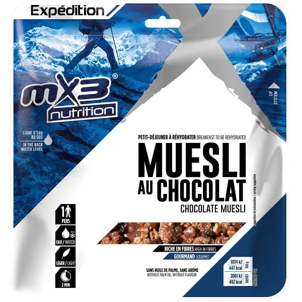 Comidas deshidratadasMX3MUESLI AU CHOCOLAT