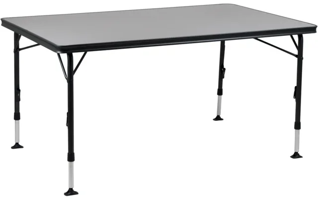 Crespo AP/276-89 mesa plegable regulable en altura con tablero resistente al calor 140 x 85 x 63-74 cm negro