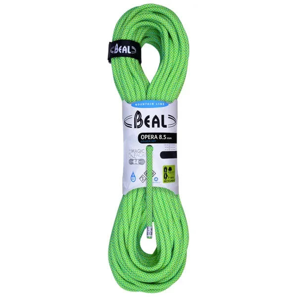 Cuerda alpinismoBEALOPERA 8.5MM GD x 60M GREEN