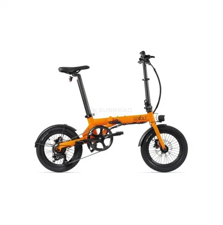 Eovolt Bicicleta eléctrica plegable CITY 4 SPEED 16″ (naranja)