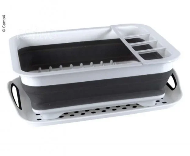 ESCURREPLATOS PLEGABLE DE SILICONA+ BANDEJA