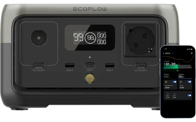 Estación eléctrica EcoFlow River 2 de 600 W