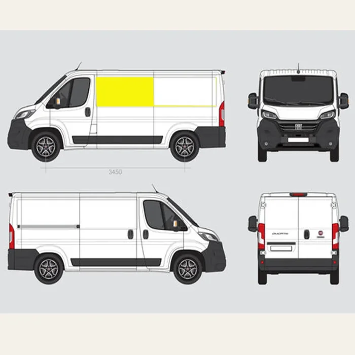 Fiat Ducato a partir de 2006 ventana corredera delantera- lateral izquierdo (L2/L3/L4)