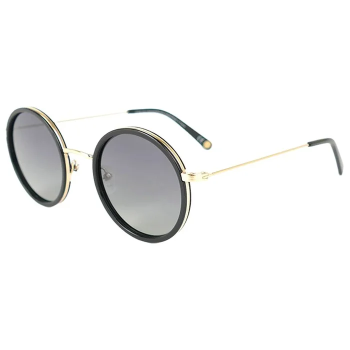 Gafas Binocle Eyewear Amsterdam Or Brillant Noir Gradient Grey Polarized