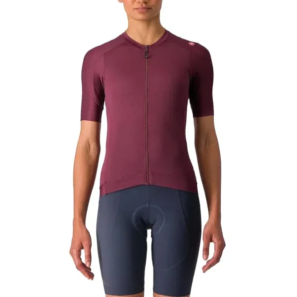 Jersey bicicletaCASTELLIESPRESSO W JERSEY DEEP BORDEAUX/DEEP BORDEAUX